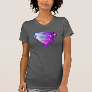 6th Wedding Anniversary Amethyst Heart Emblem T-Shirt