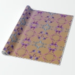 6th Wedding Anniversary Amethyst Roses Wrapping Paper<br><div class="desc">My original rose heart design in sweet amethyst purples and blue on lavender blush with your text for her on their 6th anniversary.</div>