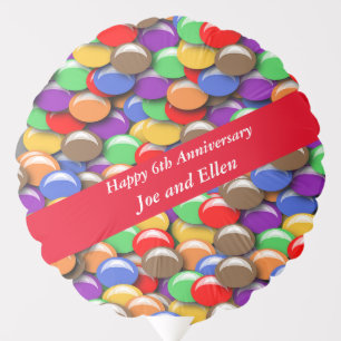 6th Wedding Anniversary Candy, Balloon