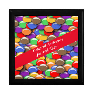 6th Wedding Anniversary Candy, Gift Box