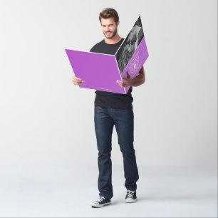 6th Wedding Anniversary heart purple amethyst Card