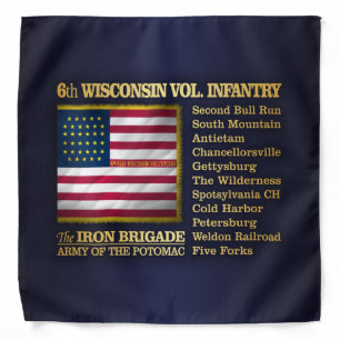6th Wisconsin Volunteer Infantry (BH) Bandana