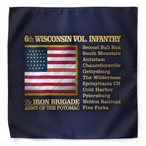 6th Wisconsin Volunteer Infantry BH Bandana