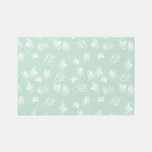 6x4 outdoor rug Cecily scattered sweet pea green