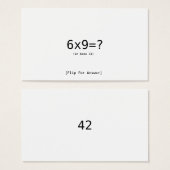 6x9=? (Front & Back)