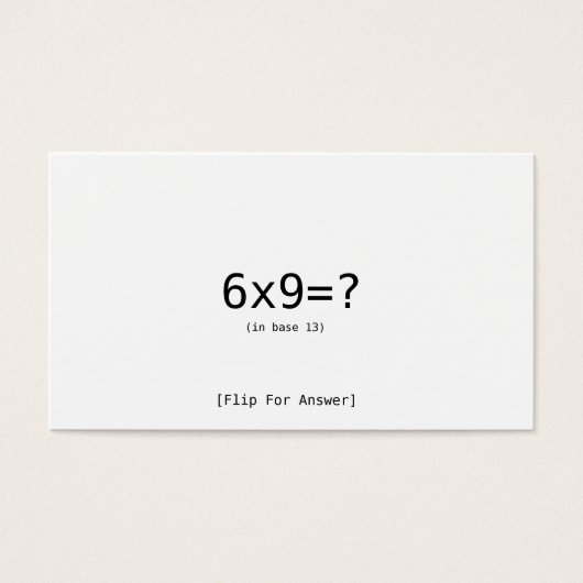 6x9=? (Front)