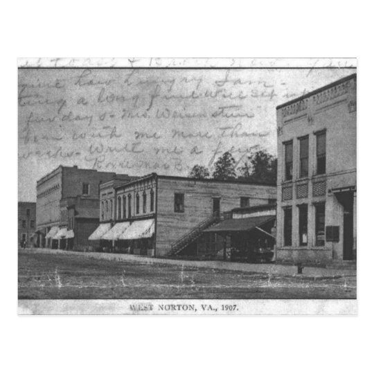 700 block of Norton, Virginia in 1907. Postcard