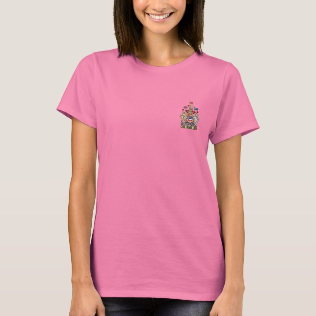[700] Canada Coat of Arms [3D] T-Shirt (Front)