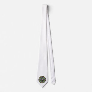 [700] Celtic Cross [Gold with Black Enamel] Neck Tie