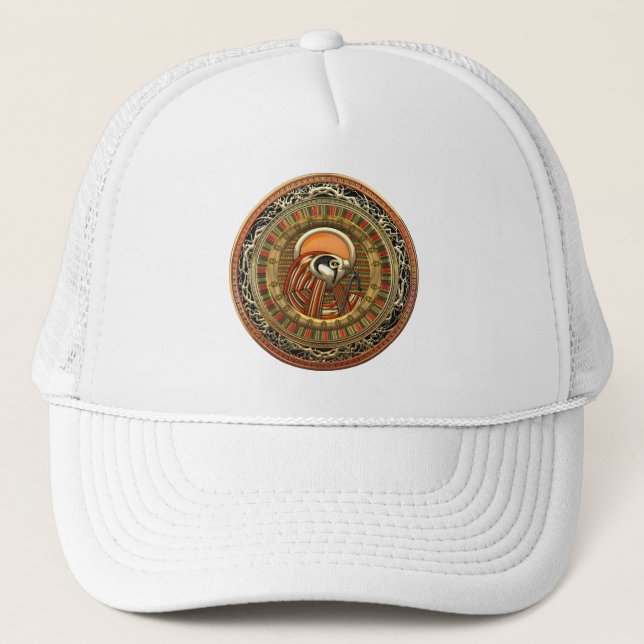 [700] Egyptian Sun God Ra Trucker Hat (Front)