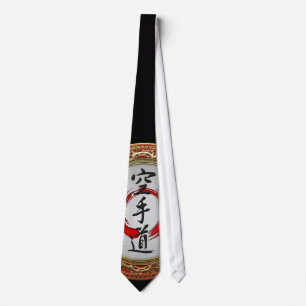 [700] Japanese calligraphy - Karate-do Neck Tie