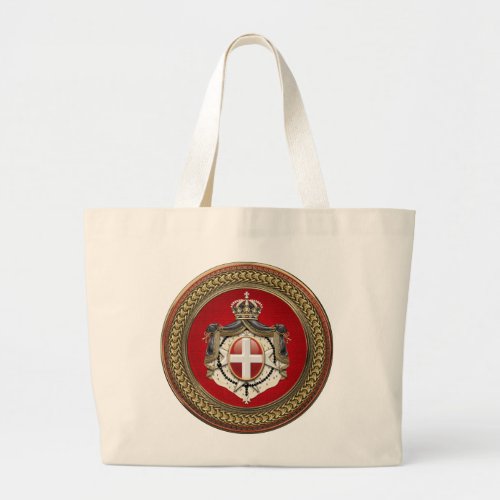 700 Order of Malta _ SMOM Coat of Arms Large Tote Bag