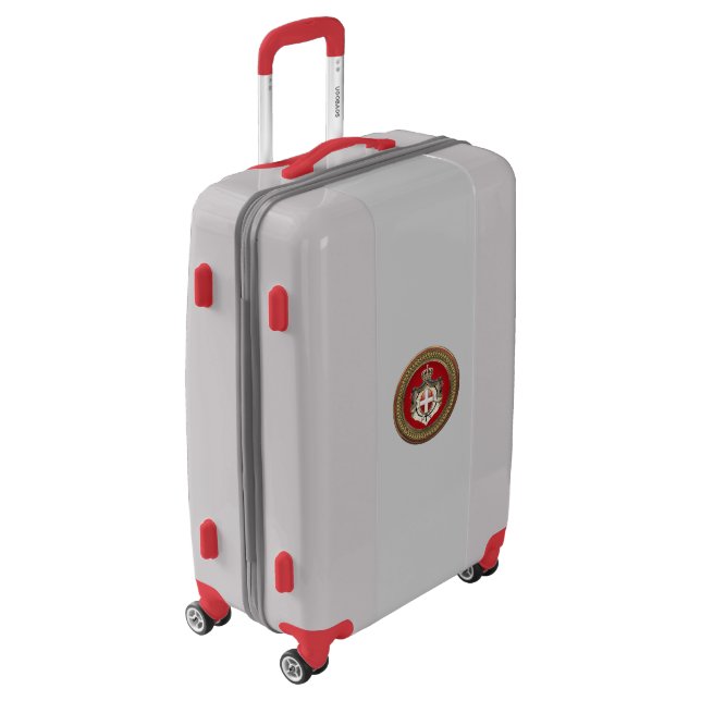 [700] Order of Malta - SMOM Coat of Arms Luggage (Rotated Left)