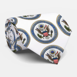 [700] U.S. Department of State (DoS) Emblem [3D] Neck Tie