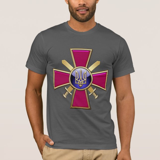 [700] Ukrainian Ground Forces Emblem T-Shirt (Front)