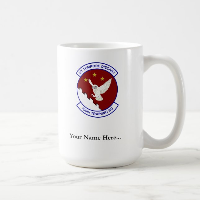 705 TRS, Sr ABM Wings, Custom Text Coffee Mug (Right)