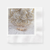 7060-Bridal Bouquet with Wedding Rings