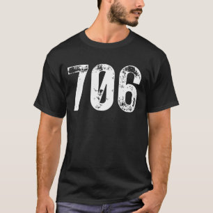 706 Area Code Augusta GA Mobile Telephone Area Cod T-Shirt