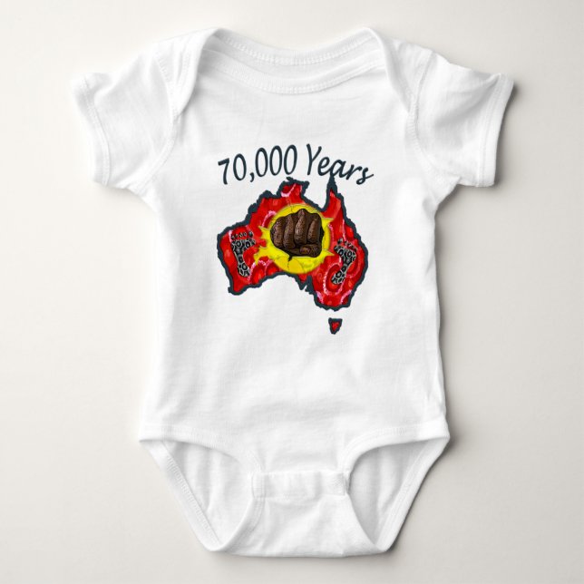 70 000 Years Baby Bodysuit (Front)