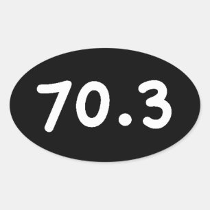 70.3 OVAL STICKER