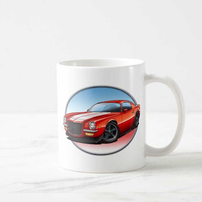 70-73 Red W Camaro.png Coffee Mug (Right)