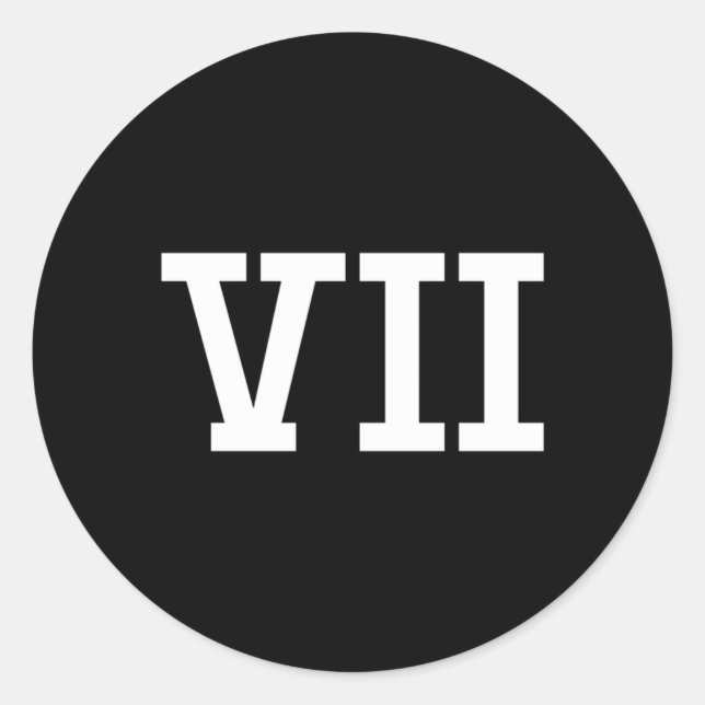 70 Ancient Ro Numerals Classic Round Sticker (Front)