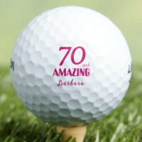 70 and Amazing Mom Gift – Pink 70th Birthday