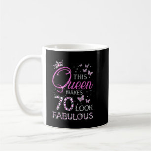 70 and Fabulous 70 Year Old Gift 70th Birthday Gir Coffee Mug