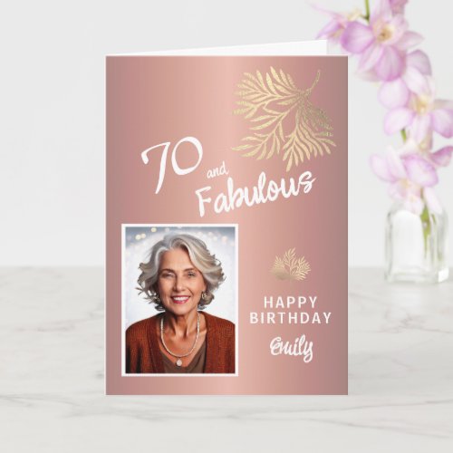 70 and Fabulous Foliage 70th Birthday Photo