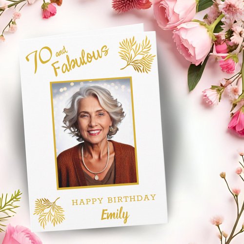 70 and Fabulous Gold Foliage 70th Birthday