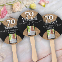 70 and Fabulous Gold Glitter 2 Photo 70th Birthday