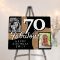 70 and Fabulous Gold Glitter 2 Photo Birthday