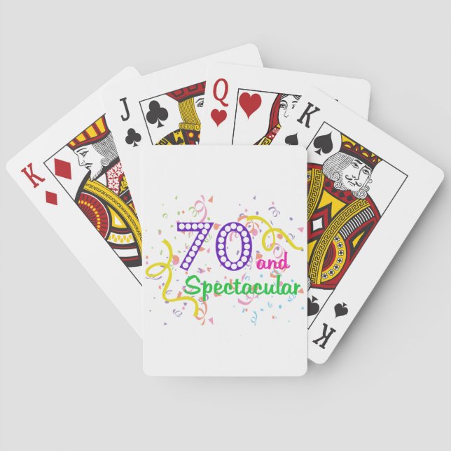 70 and Spectacular Poker Cards (Back)