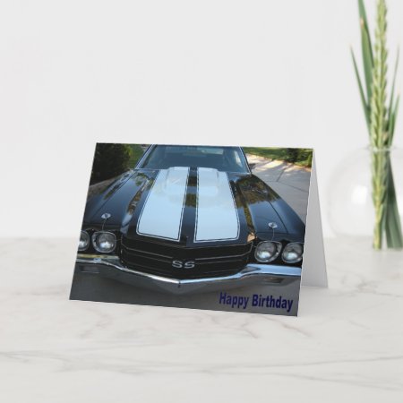 70 Chevelle Happy Birthday Card