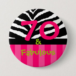 70 & fabulous! button