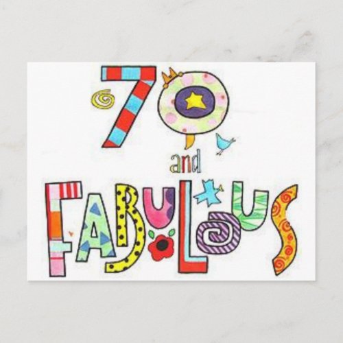 70 & Fabulous - Happy 70th Birthday