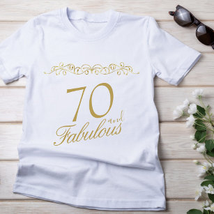 70 Fabulous Ornament 70th Birthday Guest of Honor T-Shirt