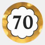 70 - Golden Numbers Sticker