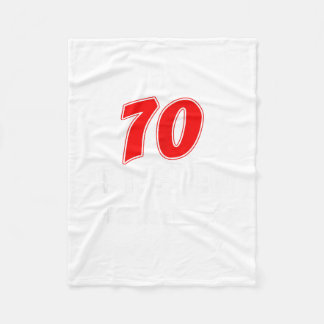 70 Is The New What Was I Saying Funny 70th Birthda Fleece Blanket