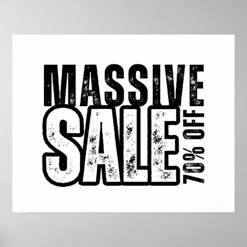 70 Off Sale Sign Retail Store Signage Business Poster