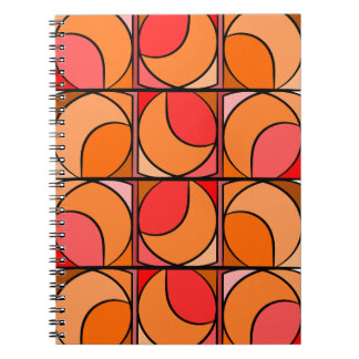 70' orange notebook