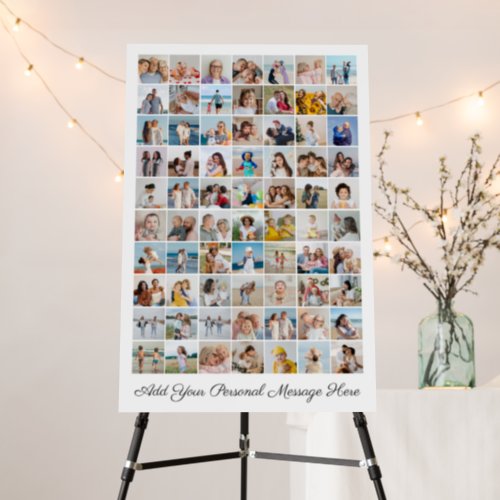70 Photo Collage Add Your Greeting Editable Color  Foam Board