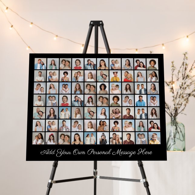 70 Photo Collage Add Your Own Greeting Foam Board (In Situ (Stand))