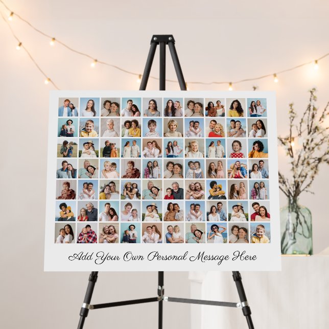 70 Photo Collage Add Your Own Greeting  Foam Board (In Situ (Stand))
