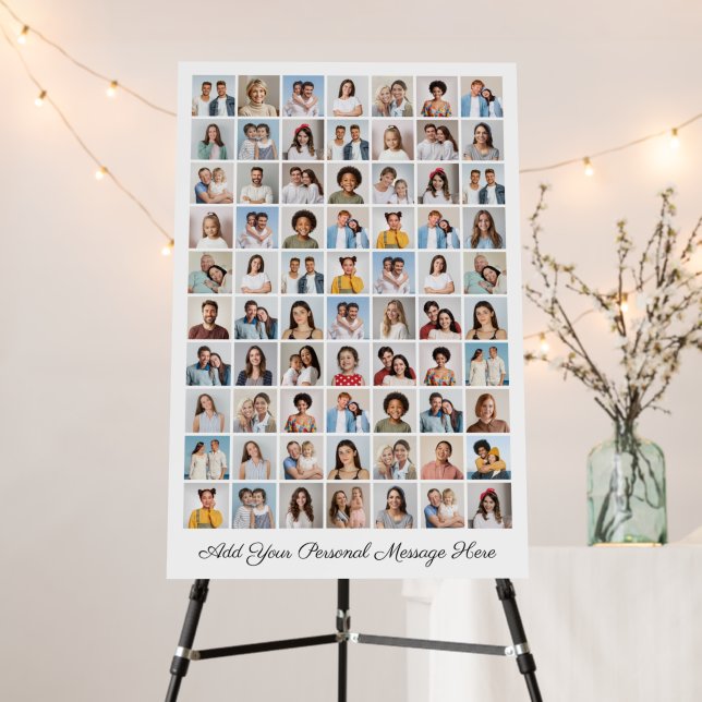 70 Photo Collage Add Your Own Greeting Foam Board (In Situ (Stand))