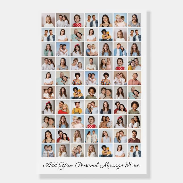 70 Photo Collage Add Your Own Greeting Foam Board (Front)