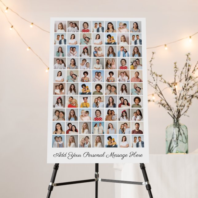 70 Photo Collage Add Your Own Greeting Foam Board (In Situ (Stand))