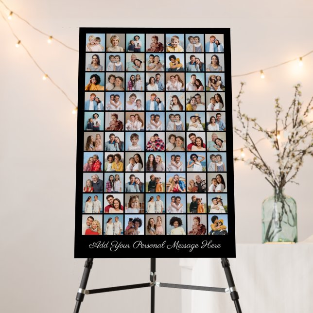 70 Photo Collage Add Your Own Greeting Foam Board (In Situ (Stand))
