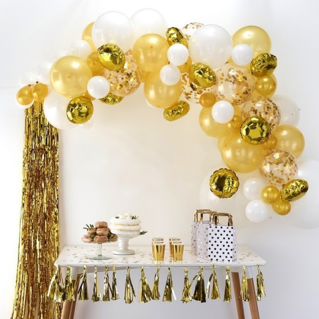 70 Piece Gold Balloon Arch Kit (Front)