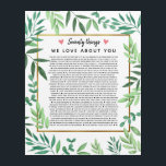 70 reasons why we love you birthday foliage acrylic print<br><div class="desc">This is a DO IT YOURSELF XX Reasons why we love you. roses reasons we love you,  editable 50 Reasons,  60th birthday,  editable,  80th birthday,  memories,  love you,  mom,  retire You can edit the main body text. Designed by The Arty Apples Limited</div>